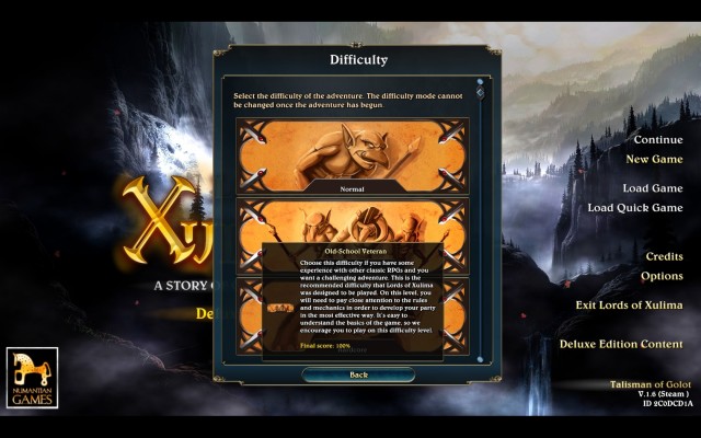 Lords of Xulima 02 - Difficulty